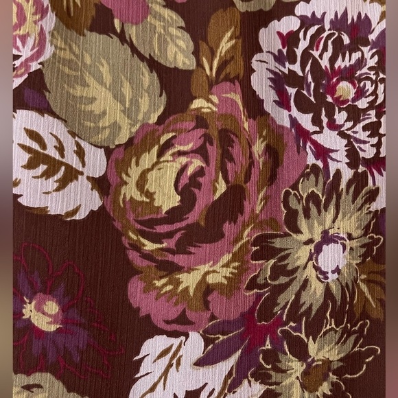 Vtg. Jaclyn Smith Chiffon Floral Maxi Skirt- Size 12 - Picture 3 of 5